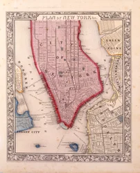 Plan de New York [à Manhattan, jusqu